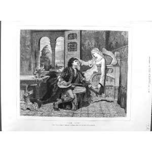   1881 HERBERT SCHMLAZ ART MAN WOMAN ROMANCE MUSIC PRINT: Home & Kitchen