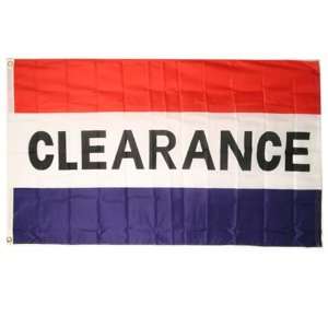  Clearance Flag (3 x 5, 100% Polyester) Patio, Lawn 