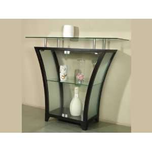  Flair Bar With Raised Glass Top And Glass Doors