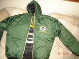 Boys NWT Green Bay Packers Reversible Down Coat Size 16 18  