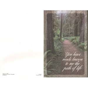  You Have Shown Me The Path of Life Funeral Bulletin 