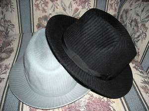 hat fedora SELENTINO ~ RAFT / BARRETT fur felt black & Gray 57 ~ 7 1 