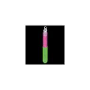  6 Pink and Green Bi colored Glow Sticks