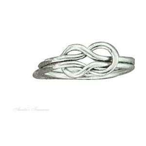  Sterling Silver Slip Knot Thumb Ring Size 10: Jewelry