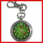 Ladybugs Bugs Insects Hobby Silver Key Chain Watch