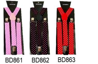 Men’s Adjustable Clip on Unisex suspenders braces BD8H  