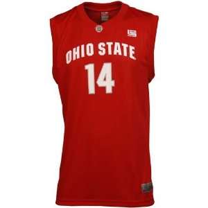 : Nike Elite Ohio State Buckeyes #14 Scarlet Youth Replica Basketball 