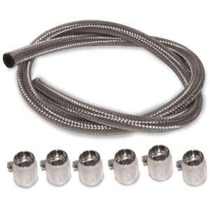   Steel Braided Fuel Line Kit for Custom Use: Sports & Outdoors