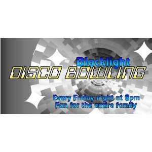    3x6 Vinyl Banner   Bowling League Disco Bowling: Everything Else