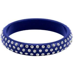 Royal Blue White Bangle Bracelet 