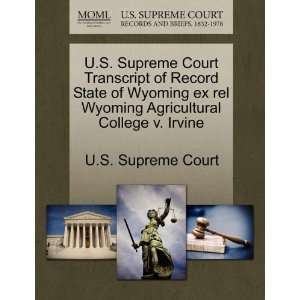  U.S. Supreme Court Transcript of Record State of Wyoming 