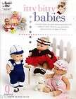 Crochet PATTERN Book Itty Bitty Babies 5 inch Doll Outfits Annies 