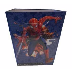    SpiderMan Blue Trash Can   Spider Man Garbage Can: Toys & Games
