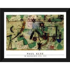  Paul Klee FRAMED Art 28x36 Im Bachschen Stil 1919