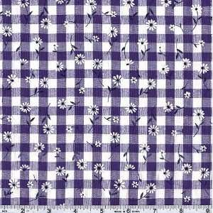  Daisy 1/4 Gingham Royal Fabric By The Yard Arts, Crafts 