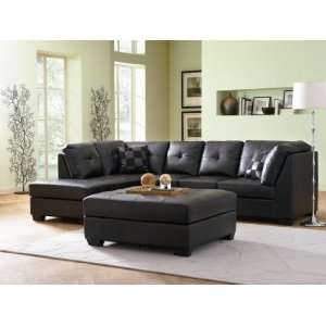   Leather Sectional Sofa Left Side Chaise by Coaster: Furniture & Decor