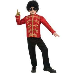  Michael Jackson Red Military Jacket Deluxe Child Small 4 6 