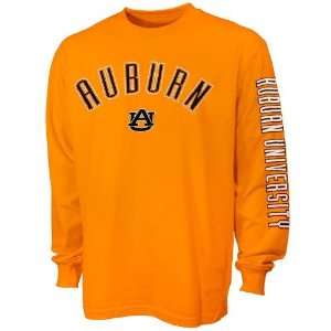 Auburn Tigers Orange Big Hit Long Sleeve T shirt Sports 