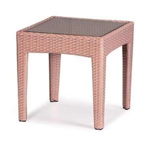  Nuevo Living Marseille Side Table With Glass Top: Home 