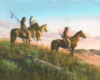COUNTRY CHIEF AND 2 INDIAN BRAVES ON HORSES VIEW TEE PEE Wallpaper 