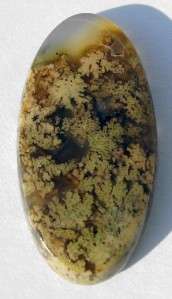 WESTERN TAN PLUME AGATE OVAL CABOCHON ~ 21.35 Carats  