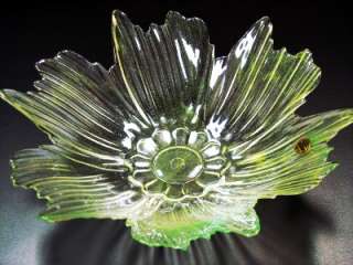 LG COSMOS FLOWER BOWL MURANO GLASS,Italian Studio Art,Italy NEW floral 