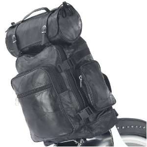 Best Quality 3Pc Leather Motorcycle Bag Set By Diamond Plate&trade 3pc 
