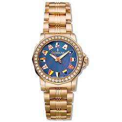 Corum Admirals Cup 18k Rose Gold Diamond Watch  