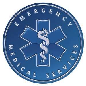  Emergency Medical Services EMS Ambulance Round Tin Sign 