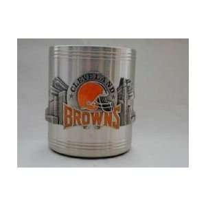  Cleveland Browns NFL Pewter Can Cooler