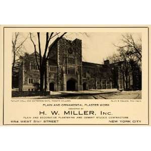   Allen Collens H W Miller Plaster   Original Print Ad