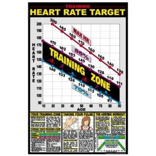 Heart Rate Chart 24 X 36 Laminated Chart
