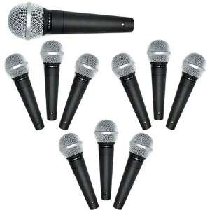  10 PACK GLS Audio ES 58 Pro Mic Microphone Mike No Switch 