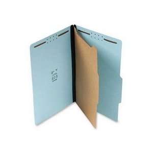  Classification Folder, 1 Divider, 4 Fasteners, Legal, Blue 