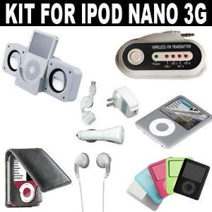  Accessory Kit for iPod Nano 3G (White)  Players & Accessories