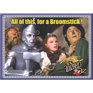  Wizard of Oz All of This For A Broomstick Magnet 29055OZ 