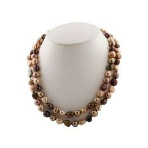   Ringed Freshwater Cultured Pearl 36 Necklace: Honora: Jewelry