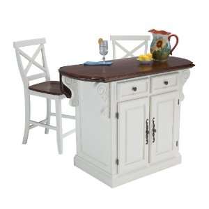  Home Styles 5007 948   Traditions Island & Two Bar Stools 