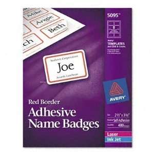  Avery   5095 Self Adhesive Name Badge Labels, Border Style 