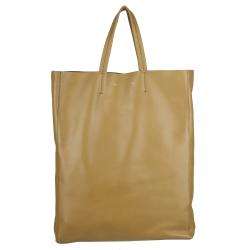 Celine Beige Leather Tote Bag  Overstock