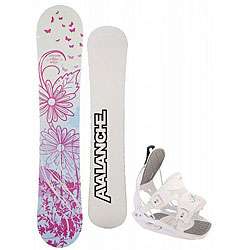 Avalanche Bliss Womens 145 cm Snowboard with Flow Muse Bindings 