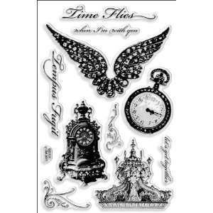    Stampendous Perfectly Clear Stamps Time Flies