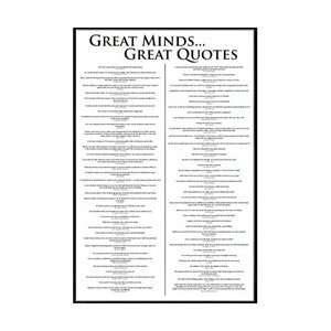  Great Minds (Great Quotes) Poster