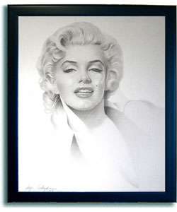 Monroe Framed Canvas Art by Gary Saderup  