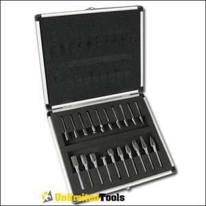 20 Pc Double Cut Carbide Rotary Burr Master Set Tools  