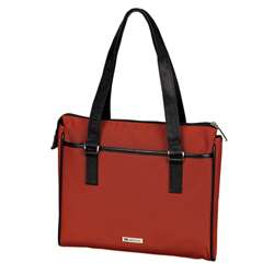 Mosaic Red and Black Laptop Tote  