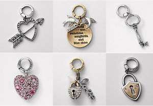11 STYLES FOSSIL LADIES LOVE CHARMS FOR BRACELET NEW  