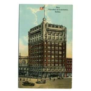  of Commerce Building Postcard Dallas Texas 1917 
