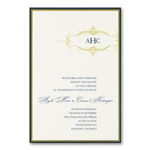  Belles Lettres Layered Invitation with two ink colors by 