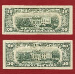 US CURRENCY 1977* $20* *STAR* in CHOICE VERY FINE, Fed Res Note, Old 